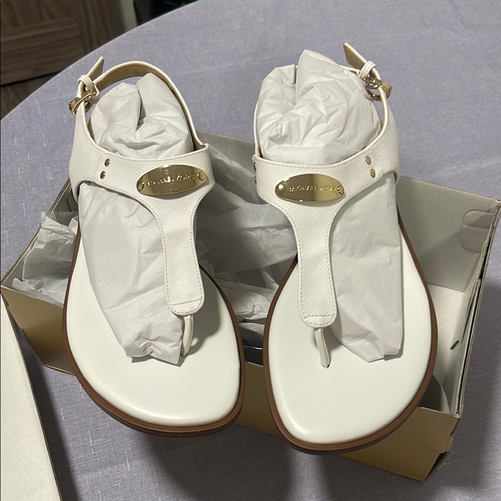 Michael Kors White Sandals